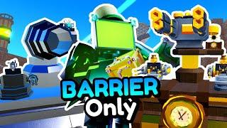 I Used ALL BARRIER UNITS!! (Toilet Tower Defense)