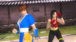 Kasumi and Tina Armstrong team up on a Retro DOA Sparring with Jann Lee and Leifang!