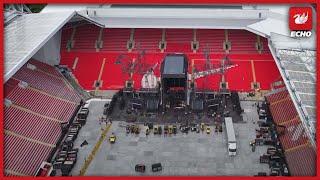 Drone footage shows final preparations for Taylor Swift concerts