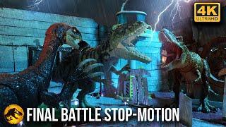 Jurassic World: Dominion | Final Battle Stop-Motion | T-Rex vs Giganotosaurus |4k|