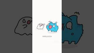 Fun with ghost   [kawaii] @Pixie_Play.s #play #kawaii #cartoon #animation #fun #fun #ghost