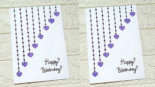 Birthday Greeting Card Ideas | Easy White paper Birthday Card | Birthday Card for Best Friend | 2025