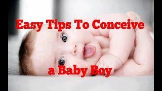 How to conceive a baby boy