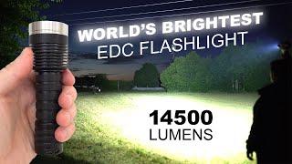 2022's Brightest EDC Flashlight!!! NIGHTWATCH Incredible 14500 lumens! 3 x SFN55.2 LED's "MY EYES!"