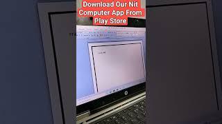 Typing Speed कैसे बढ़ाये। #nitcomputer #nit #onlinecomputerclass #computertutorial #computer #excel