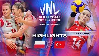  POL vs.  TUR - Quarter Finals | Highlights | Women's VNL 2024