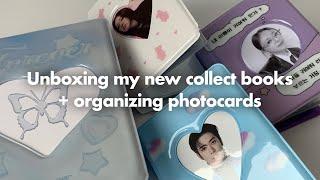 UNBOXING kpop collect book + organizing itzy & nct photocards | ASMR