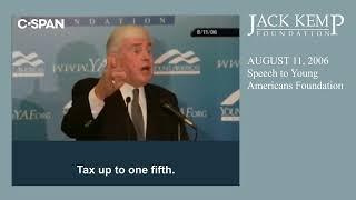 Jack Kemp talks to the Young America's Foundation