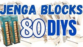 80 *AMAZING*JENGA BLOCK DIY Crafts You Will Want To Make Now