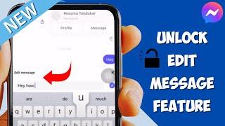 How to Fix Messenger Edit Message Feature not Showing | Edit Messenger Chat not Working