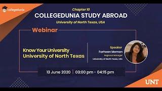 Collegedunia Study Abroad|| Study in the USA: University of North Texas