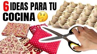 6  MANUALIDADES PARA TU COCINA - IDEAS ECONÓMICAS