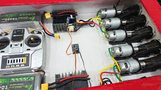 Chế Thuyền RC 6 Động cơ jet turbo motor 775