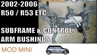 How to Remove Subframe/Install Powerflex Control Arm Bushings 2002-2006 MINI Cooper