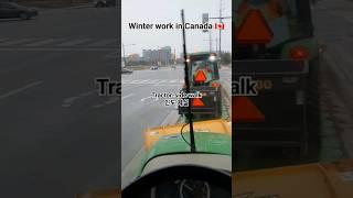 Snow plowing, winter job in Canada  #캐나다 #겨울직 #city work