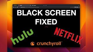 How to Fix Black Screen on Netflix, Hulu, Crunchyroll etc. | DisplayLink on Mac