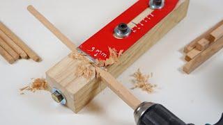 Stop Buying Dowels, DIY Dowel Jig From Plane Blade..