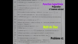 fonction logarithme.... math de 2bac.... preparation au devoirs et a lexamen national