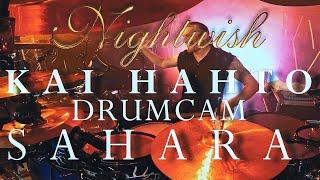 NIGHTWISH Kai Hahto Drumcam 'Sahara' / Vaasa June 2023