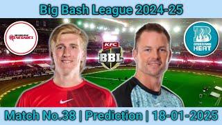 BBL 2024-25 Match No.38 Prediction | MR vs BH Match Analysis & Prediction  | Fantasy Team Analysis