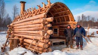 Brüder Bauen Von Grund Auf Eine Erstaunliche, Netzunabhängige Blockhütte | by@lifeinthesiberianwood1