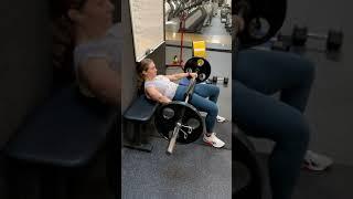 Barbell Hip Thrusts with 3 Second Hold at the Top into Pulse Reps