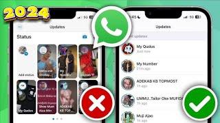 Как получить обновление нового стиля статуса WhatsApp 2024 | Новое обновление статуса WhatsApp не