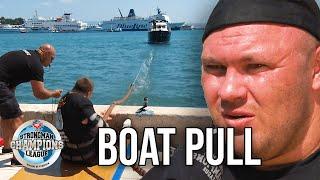 13 Tonne Boat Pull Smashed In 23 Seconds By Strongman Dainis Zageris | Strongman Champions League