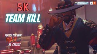 Flank Cassidy 5K TEAM KILL | Overwatch 2 POTG