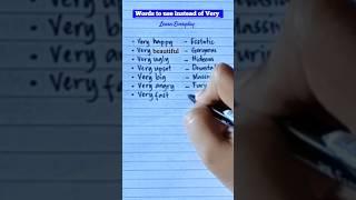 Words to use instead of Very #learneveryday #shortsvideo  #shorts #short #shortsfeed