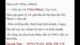 Bán đất nền thổ cư , sổ riêng, hạ tầng hoàn thiện, lô f25 mỹ phước 3