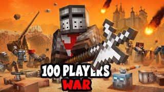 100 Players Simulate MEDIEVAL WAR in Minecraft