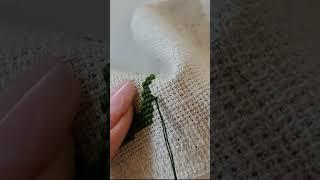 How to begin cross stitch with loop