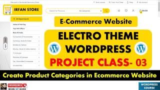 Ecommerce Website Class 03 - Create Product Categories and Sub Categories in Ecommerce Website