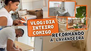 ALL DAY VLOG - RENOVATING THE LAUNDRY ROOM, lots of real life, hands-on and chat!