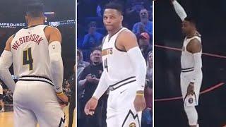 Russell Westbrook enjoys the HUGE ovation he got from OKC fans - Nuggets vs Thunder