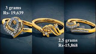 Latest Lightweight 22k Gold Ring Designs with Weight and Price 2022