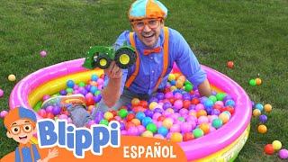 Aprende con pelotas de colores ️‍| Blippi Español | Videos educativos para niños | Aprende y Juega