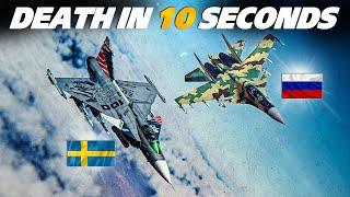 Jas-39 GRIPEN Vs Su-30SM Flanker-H DOGFIGHT | Digital Combat Simulator | DCS |