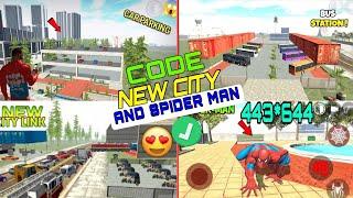 new city and spider man cheat code aa gaya ||indian bike driving 3d||#indianbikedriving3d #video