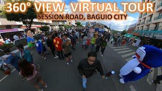 360° VIEW VIRTUAL TOUR IN SESSION ROAD, BAGUIO CITY | 3RD PERSON CAMERA VIEW @ 5.7K/30FPS | INSTA360