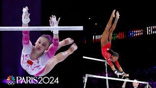 16 year old takes bars World Title over Kaylia Nemour, Shilese Jones, and Simone Biles | NBC Sports