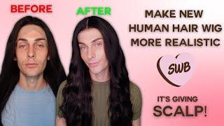 Make New Human Hair Wig Look Realistic ︎ Wig Looks Like It's Growing Out of Your Head!