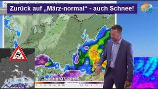 Zurück auf "März-normal", dazu gehört auch Schnee. Wettervorhersage 12.-19.03.2025. Weniger Sonne!