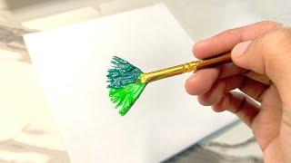 Easy Landscape Painting | Easy to Paint | Easy Acrylic Painting ideas for beginners | Relaxingart 93