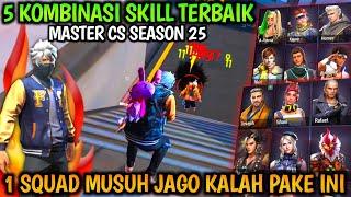 100% CEPAT MASTER  Kombinasi Skill Karakter Free Fire Terbaik Setelah Update️ Skill ff Clash Squad