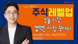 [이민 멘토의 주식 레벨업 마감시황] 2024.11.12 | 오늘 장 겁먹은 사람 여기 모여라!