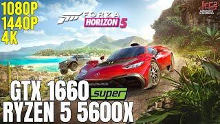 Forza Horizon 5 | Ryzen 5 5600x + GTX 1660 Super | 1080p, 1440p, 4K benchmarks!