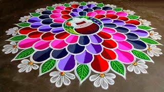 New Pongal pot rangoli /Pongal 2025 special kolam/sankranti big muggulu /bhogi Amazingrangoli