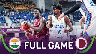 India v Qatar | Full Basketball Game | FIBA Asia Cup Qualifiers 2025